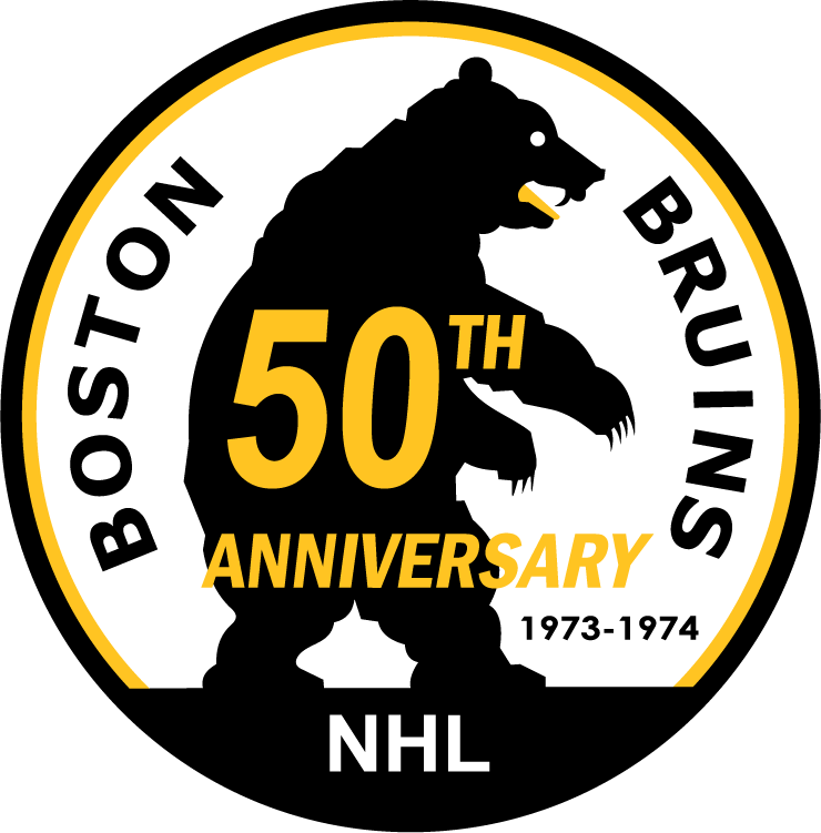 Boston Bruins 1974 Anniversary Logo iron on heat transfer